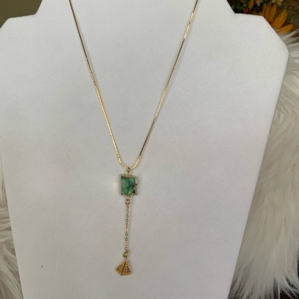 Gold & Green Necklace